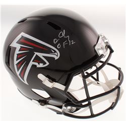 Chris Doleman Signed Atlanta Falcons Full-Size Speed Helmet Inscribed "HOF 12" (Radtke COA)