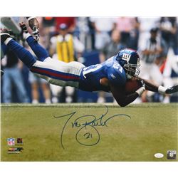 Tiki Barber Signed New York Giants 16x20 Photo (JSA COA)