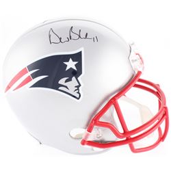 Drew Bledsoe Signed New England Patriots Full-Size Helmet (Beckett COA)