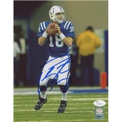 Peyton Manning Signed Indianapolis Colts 8x10 Photo (JSA COA  Manning Hologram)