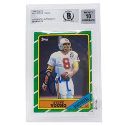 Steve Young Signed 1986 Topps #374 (BGS Encapsulated)