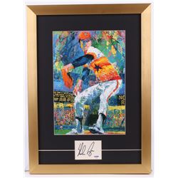 Nolan Ryan Signed Leroy Neiman Houston Astros 15x20.5 Custom Framed Cut Display (PSA COA)
