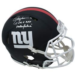 Lawrence Taylor Signed New York Giants Full-Size Matte Black Authentic On-Field Speed Helmet Inscrib