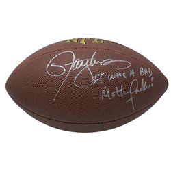 Lawrence Taylor Signed NFL Football Inscribed "LT Was a Bad M***** F*****" (PSA COA)