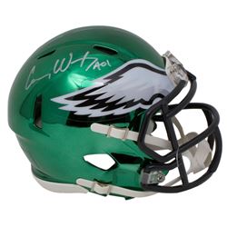 Carson Wentz Signed Philadelphia Eagles Chrome Speed Mini Helmet Inscribed "AO1" (Fanatics Hologram)