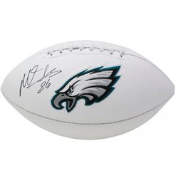Miles Sanders Signed Philadelphia Eagles Logo Football (JSA COA)