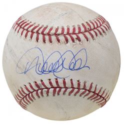 Derek Jeter Signed OML Baltimore Orioles 60th Anniversary Game-Used Baseball (Seiner COA  MLB Hologr