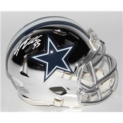 Leighton Vander Esch Signed Dallas Cowboys Chrome Speed Mini Helmet (JSA COA)