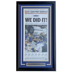 St. Louis Blues 2019 Stanley Cup Champions 18x30 Custom Framed Newspaper Display