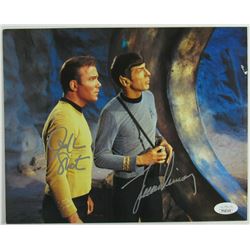 William Shatner  Leonard Nimoy Signed "Star Trek" 8x10 Photo (JSA COA)