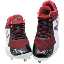 Cole Hamels Signed Pair of (2) New Balance Baseball Cleats (Beckett COA)