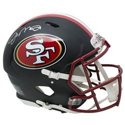 Joe Montana Signed San Francisco 49ers Full-Size Matte Black Authentic On-Field Speed Helmet (JSA CO