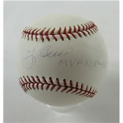 Yogi Berra Signed OML Baseball Inscribed "MVP 51-54-55" (JSA COA)