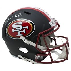 Joe Montana Signed San Francisco 49ers Full-Size Matte Black Speed Helmet (JSA COA)