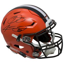 Odell Beckham Jr.  Jarvis Landry Signed Cleveland Browns Full-Size Authentic On-Field SpeedFlex Helm