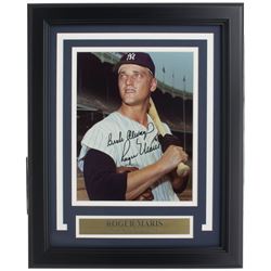 Roger Maris Signed New York Yankees 11x14 Custom Framed Photo Display Inscribed "Best Always" (JSA L