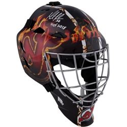 Martin Brodeur Signed New Jersey Devils Full Size Goalie Mask Inscribed "HOF 2018" (Fanatics Hologra