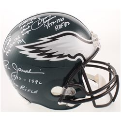 Philadelphia Eagles Full-Size Helmet Signed by (4) Sonny Jurgensen, Randall Cunningham, Donovan McNa