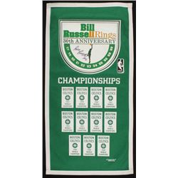 Bill Russell Signed Boston Celtics 17.75x35.25 30th Anniversary Banner (Timeless Excellence COA)
