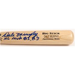 Dale Murphy Signed Rawlings Custom Engraved Big Stick Adirondack Professional Model Baseball Bat Ins