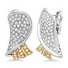 Image 1 : 18k Gold 3.05CTW Diamond Earrings, (SI2-SI3/G-H)