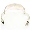Image 6 : .950 Taxco Silver Designers Malachite & Black Onyx Inlay Bangle Bracelet