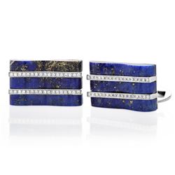 18k Gold 0.27CTW Diamond Cuff Links, (SI1/G-H)