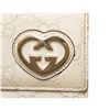 Image 6 : Gucci Off White Guccissima Leather Interlocking GG Heart Long Wallet