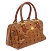 Image 3 : MCM Tan Cognac Visetos Brown Leather Trim Vintage Boston Bag