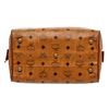 Image 4 : MCM Tan Cognac Visetos Brown Leather Trim Vintage Boston Bag