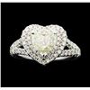 Image 2 : 1.76 ctw Diamond Ring - 14KT White Gold
