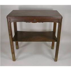 Veneer mahogany end table