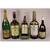 Image 1 : Selection of five back bar display bottles