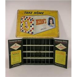 Tin self-framed advertising Kern's Bread