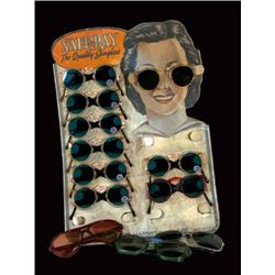 Store display for Safe-Ray sunglasses