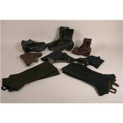 Three pr. shoes, three pr. Spats