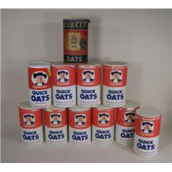 Eleven Quaker Oats rounds
