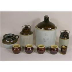 Nine pieces crockery 1-2 gal. Western