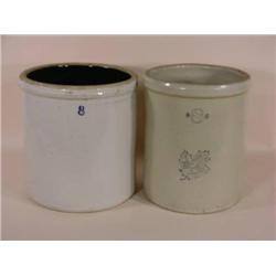 Two 8 Gal. crocks, one Western