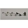 Image 1 : Four knife rests including 1 bird, 2 dogs