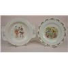 Image 1 : Two baby plates, one with rabbits
