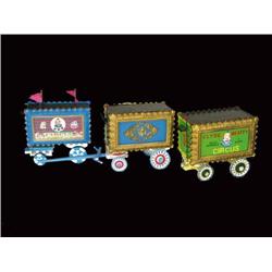 Three circus wagons