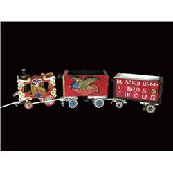 Three circus wagons
