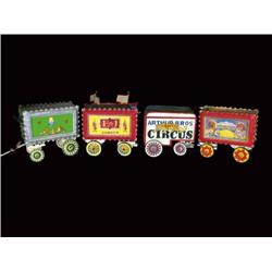 Four circus wagons