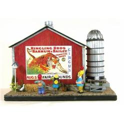 Hand Made wooden barn and silo