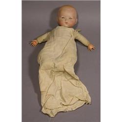 Baby Doll, China head, composite hands.