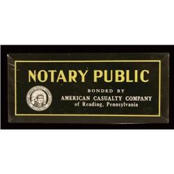 Notary Public Sign, American Casualty
