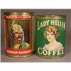Image 1 : Two Paper Label Coffee Tins