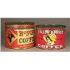 Image 1 : Two Keywind Coffee Tins. Yellow Bonnet