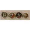 Image 1 : Four candy stripe swirl marbles